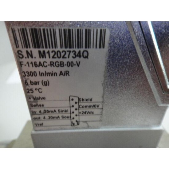 NEW BRONKHORST HI-TEC MASS FLOW METER F-116AC-RGB-00-V