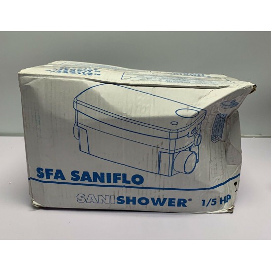 Saniflo 010 SANISHOWER Light Duty Gray Water Pump, White