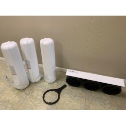 Home Master Whole House Three Stage Water Filtration System HMF3SDGFEC, open box