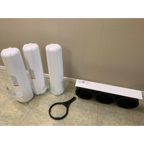 Home Master Whole House Three Stage Water Filtration System HMF3SDGFEC, open box