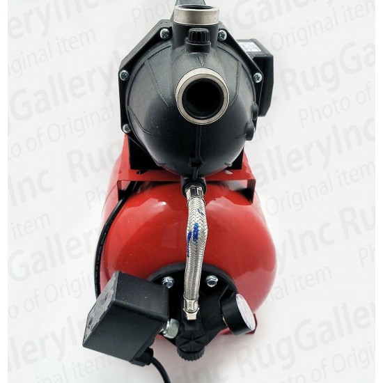 Leader Ecomatic 110 Mounted Pump 110V - 1/2HP Gauge, Adjustable Pressure Switch