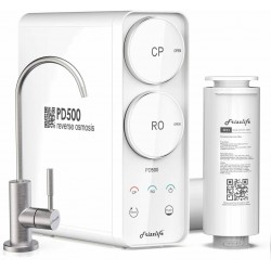 Frizzlife Reverse Osmosis Drinking Water Filtration System- 500 GPD RO Filter