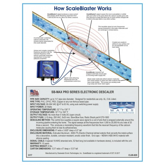 Water Conditioner/Descaler...Better than a conventional Water Softener