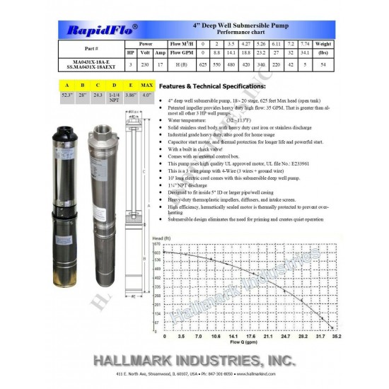 Submersible Pump, Deep Well, 4