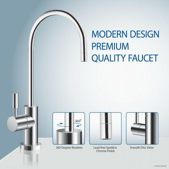 APEC 240 GPD Light Commercial Reverse Osmosis Water Filter System with 14G Tank