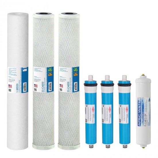 APEC 240 GPD Light Commercial Reverse Osmosis Water Filter System with 14G Tank