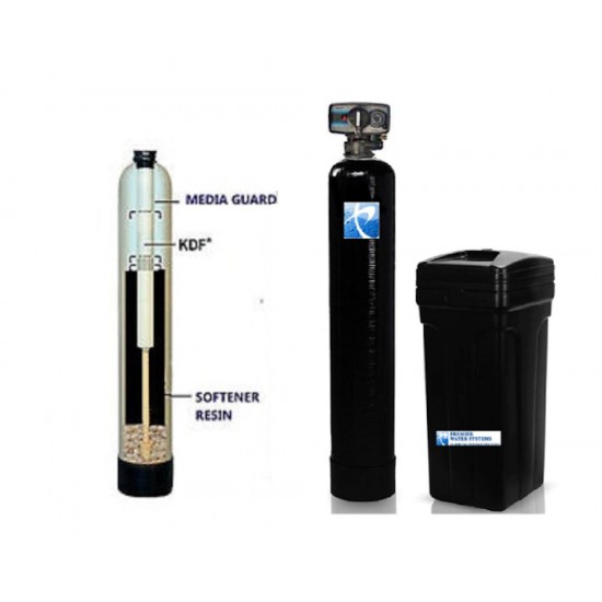 PREMIER WELL WATER SOFTENER + IRON FILTER WATER SYSTEM KDF 85 48,000 grain 10x54