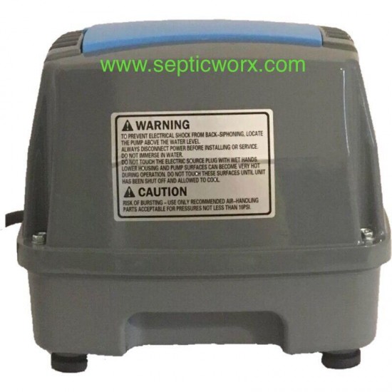 BLUE DIAMOND ET80 Septic/Pond Air Pump FREE SHIPPING COMPATIBLE TO HIBLOW HP80