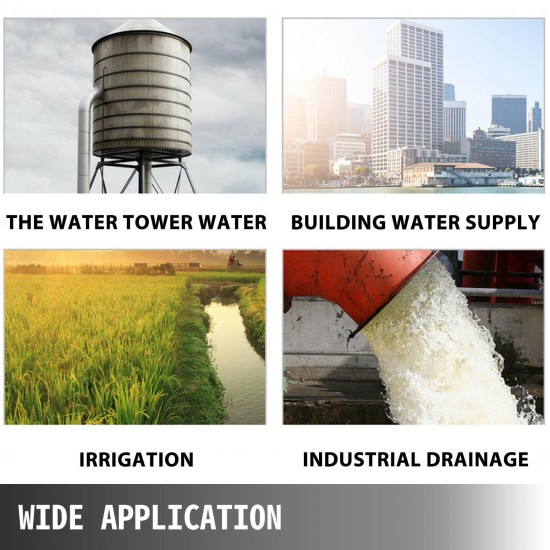 3HP Deep Well Pump 630FT 42GPM 230V Submersible Stainless Steel w/ Control Box