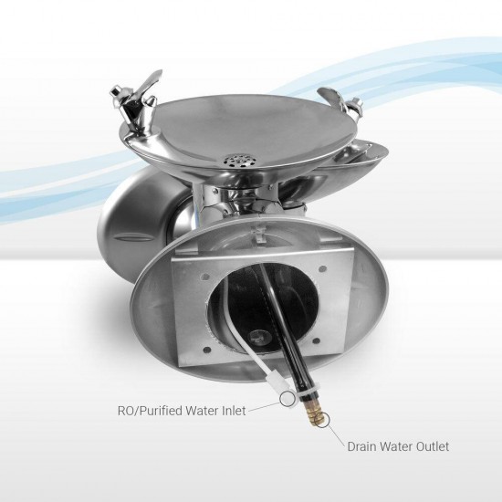 Wall Mounted Single Plate Drinking Water Filter Fountain, Reverse Osmosis system