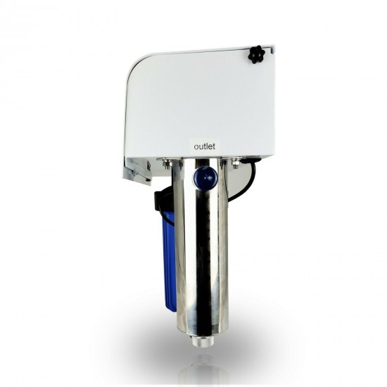 3 Stage 10 in Sediment Carbon Block Ultraviolet Whole House Water Filter System