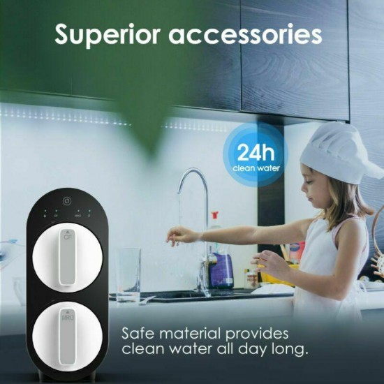 5-Stage Tankless Reverse Osmosis Water Filtration System by Waterdrop G2 Black