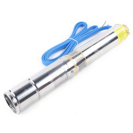 24V Solar Power Water Pump Farm Ranch DC Submersible Bore Hole Deep Well 300W US