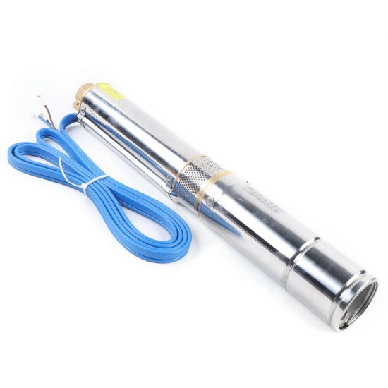 24V Solar Power Water Pump Farm Ranch DC Submersible Bore Hole Deep Well 300W US