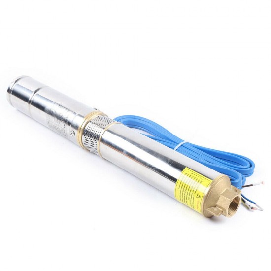 24V Solar Power Water Pump Farm Ranch DC Submersible Bore Hole Deep Well 300W US