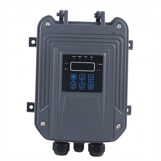 24V Solar Power Water Pump Farm Ranch DC Submersible Bore Hole Deep Well 300W US