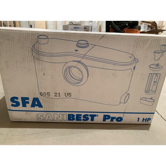 SANIFLO 013 Sanibest Pro Grinder Pump,1 HP