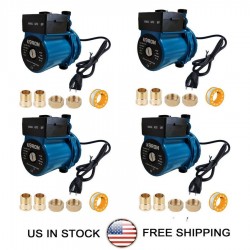 4 Pack Automatic Booster Pump NPT 3/4'' Domestic Circulation & Boost Water Pump