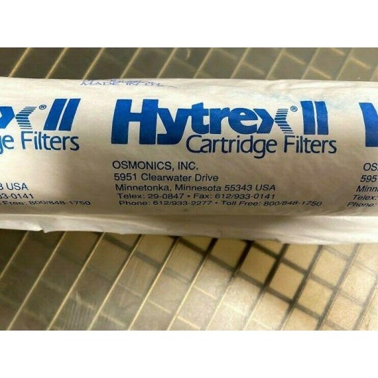 NEW  GE OSMONIC HYTREX II CARTRIDGE FILTERS GX01-20. CASE OF 20