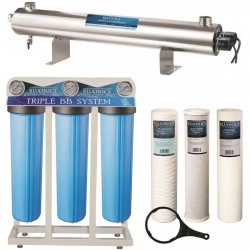 Bluonics 110W UV Ultraviolet Light + Sediment & Carbon Well Water Filter System