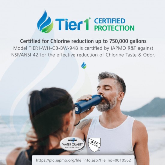 Tier1 Essential Certified Series Whole House Water Filtration System for Chlori