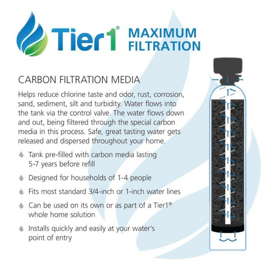 Tier1 Essential Certified Series Whole House Water Filtration System for Chlori
