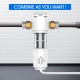 Q6 4-Stage 400GPD Tankless Water Filter Reverse Osmosis System /Spin Down Filter