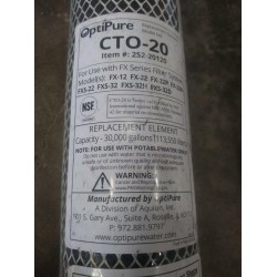 12 QTY *BIG LOT - NEW* OptiPure Replacement Elements CTO-20 , 252-20120