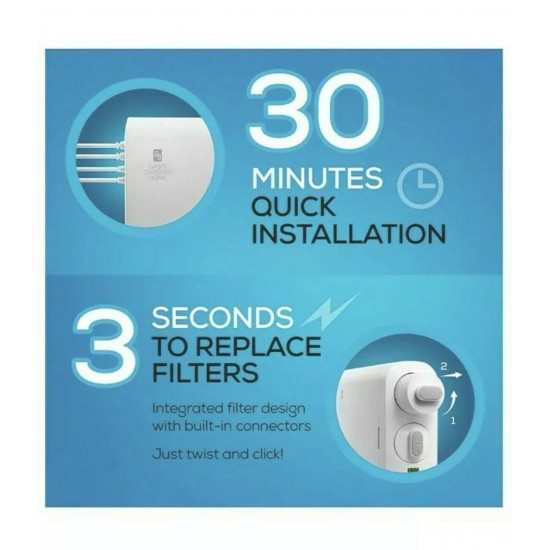 RO Reverse Osmosis Water Filtration System, Under Sink Tankless Purifier