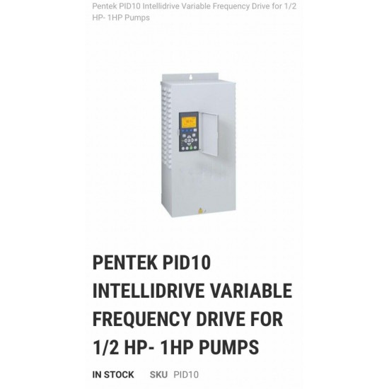 Pentek PID 10 Intellidrive for 1/2 to 1 hp Well Pumps