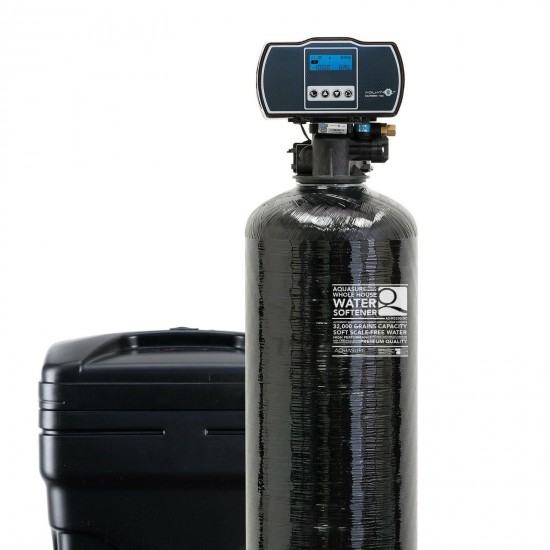 Aquasure Water Softener with Fine Mesh Resin for Iron Removal 64,000 Grains