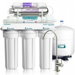 APEC 7 Stage Alkaline pH+ and UV UltraViolet Reverse Osmosis Water Filter System