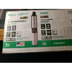 Zoeller 4” Submersible Well Pump 1hp stainless steel.