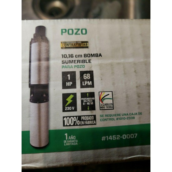 Zoeller 4” Submersible Well Pump 1hp stainless steel.