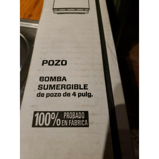 Zoeller 4” Submersible Well Pump 1hp stainless steel.